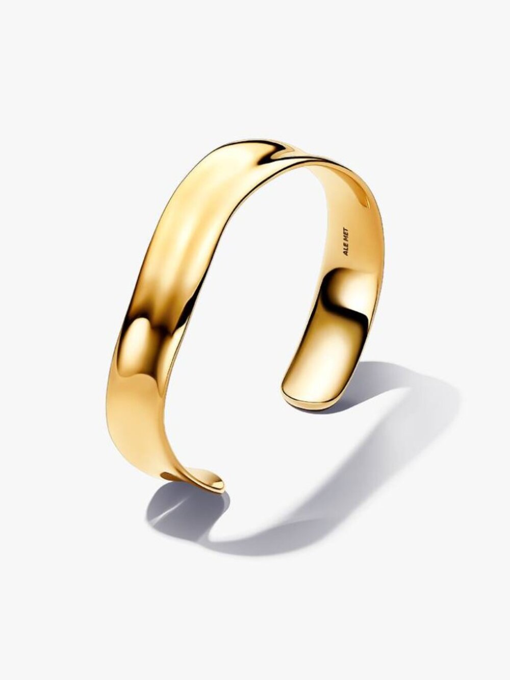 Pandora Organically Shaped Broad Open Bangle